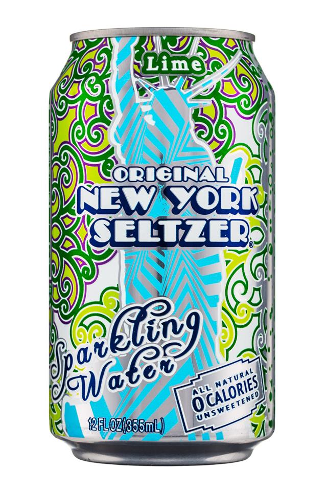 Original New York Seltzer: NYSeltzer-12oz-SparklingWater-Lime-Front