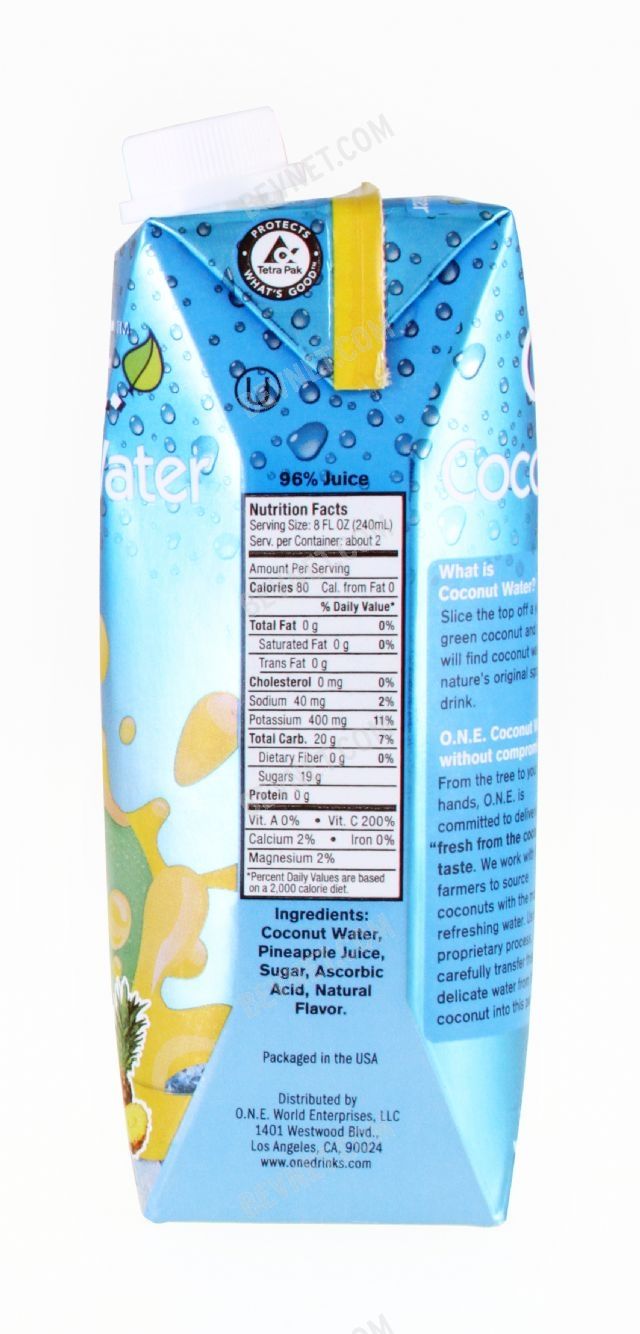 O.N.E. Coconut Water: 