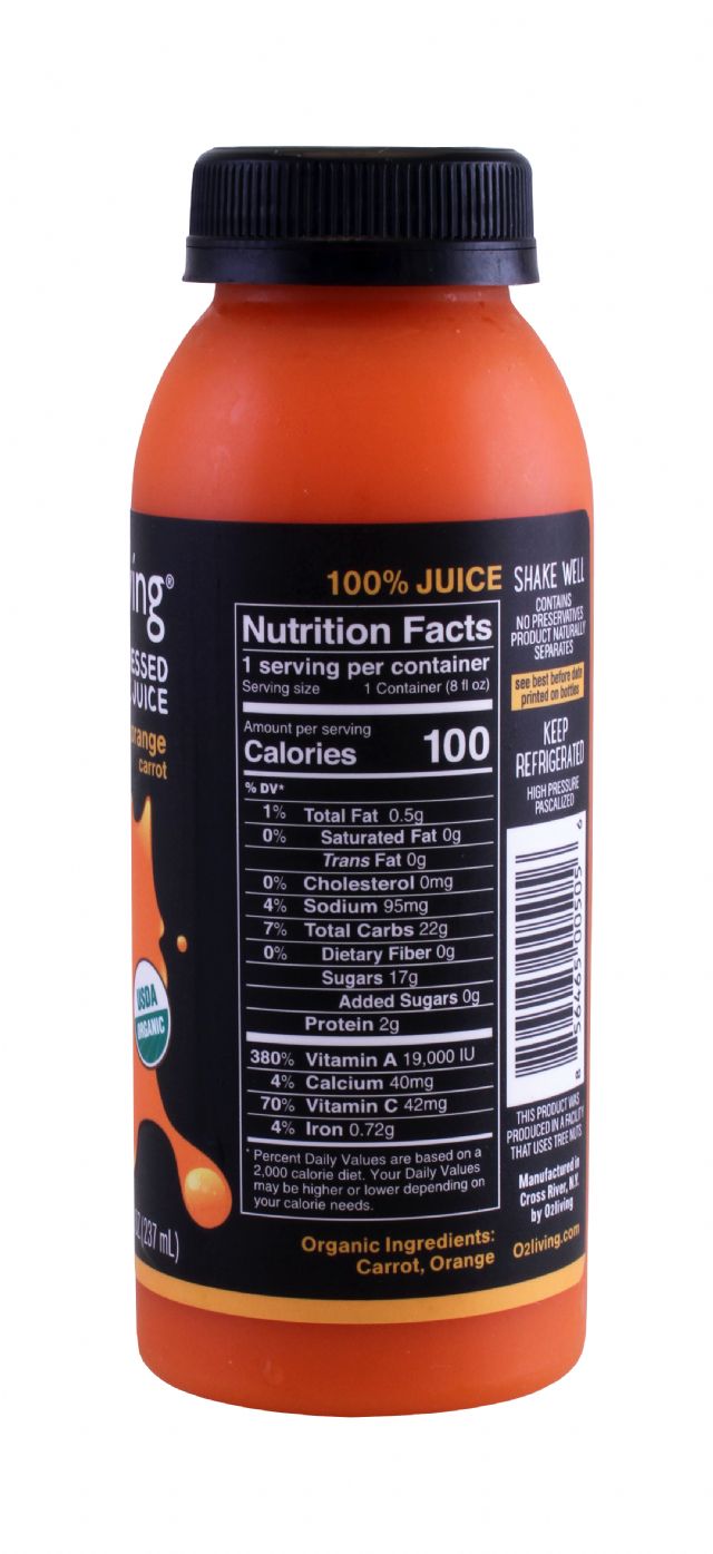 o2living Kids Juice: O2LivingSM_Orange_Facts