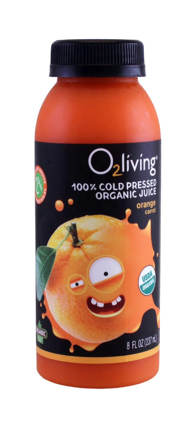 o2living Kids Juice: O2LivingSM_Orange_Front