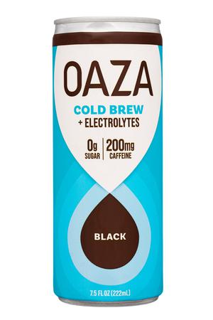 Oaza Cold Brew: Oaza-12oz-2022-ColdBrewElec-Black-Front