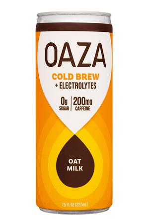 Oaza Cold Brew: Oaza-12oz-2022-ColdBrewElec-OatMilk-Front