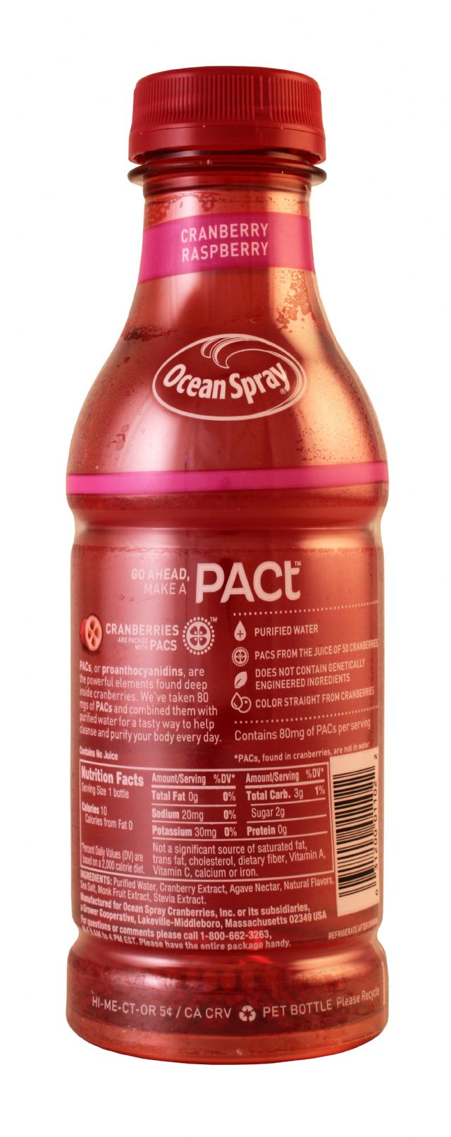 Ocean Spray PACt: OceanSpray PactRasp Facts