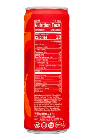 Odyssey Mushroom Elixir: Odyssey-12oz-2023-Revive-StrawbPassion-Facts