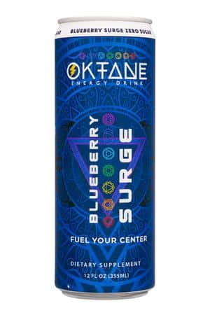 Oktane Energy Drink : Oktane-12oz-2025-BluebSurge-Front