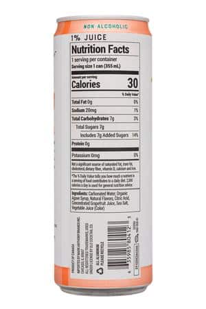 Ole Cocktail Co.: Ole-12oz-2025-Mocktail-Paloma-Facts