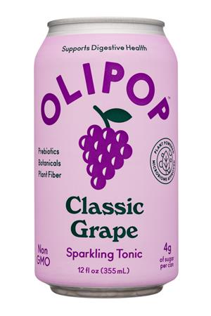 Olipop : Olipop-12oz-2021-SparklingTonic-ClassicGrape-Front