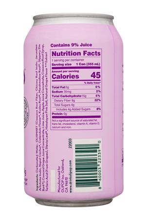 Olipop : Olipop-12oz-2021-SparklingTonic-ClassicGrape-Facts