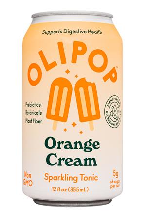 Olipop : Olipop-12oz-2021-Sparklingtonic-OrangeCream-Front