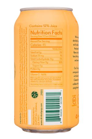 Olipop : Olipop-12oz-2020-SparkleTonic-OrangeSqueeze-Facts