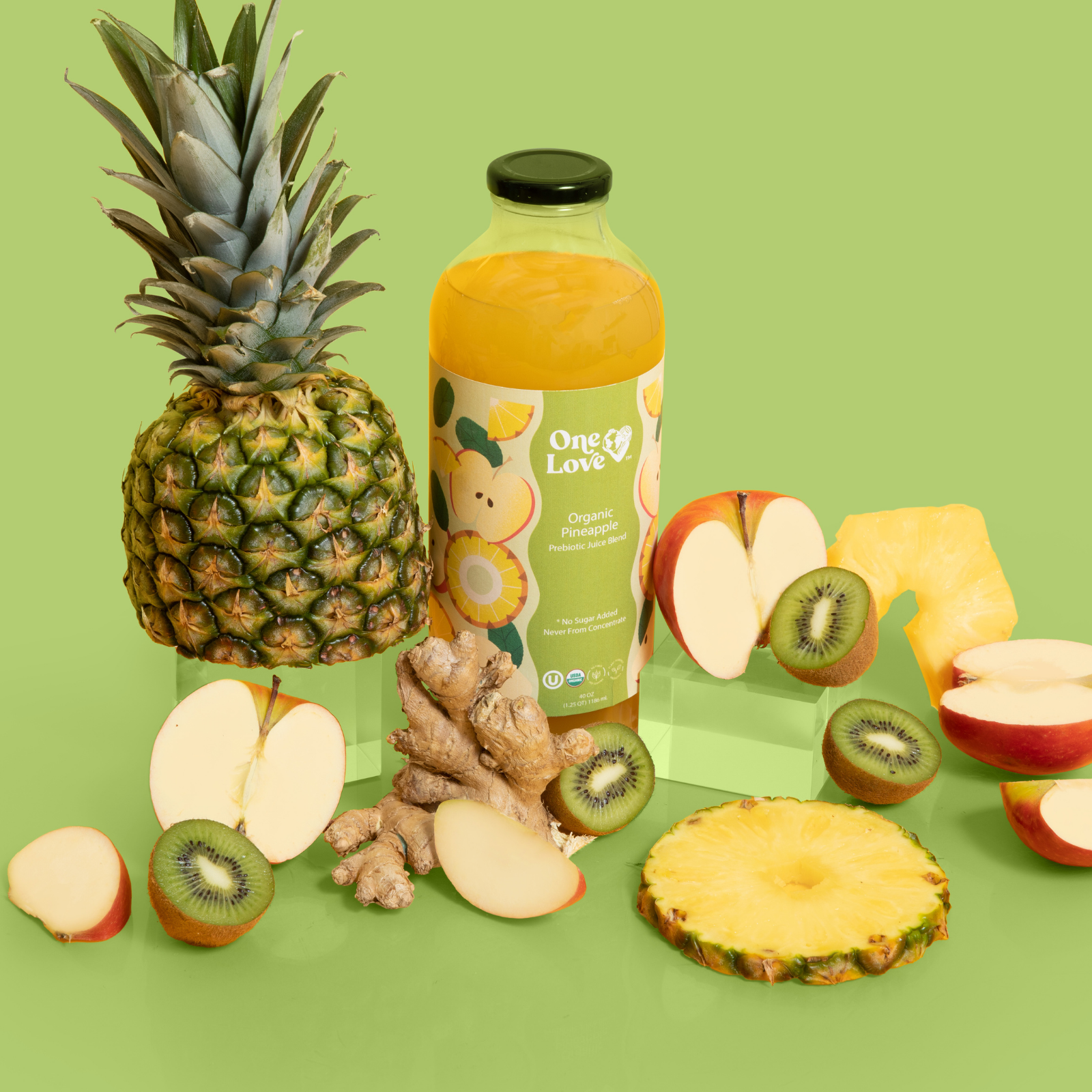 Organic Pineapple Prebiotic Juice Blend