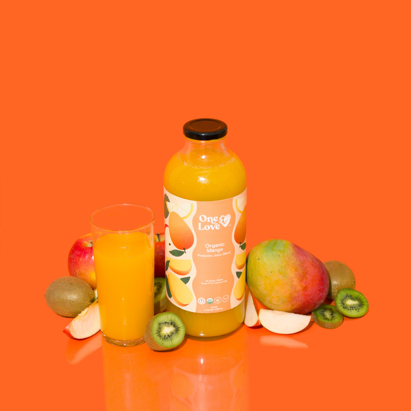 One Love Organic: Photo of Organic Mango Prebiotic Juice Blend - One Love Organic (uploaded by company)