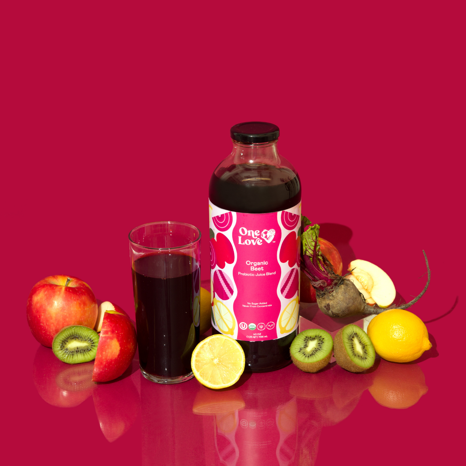 One Love Organic: Photo of Organic Beet Prebiotic Juice Blend - One Love Organic (uploaded by company)