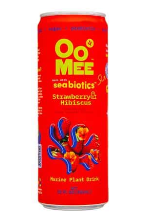 Oo Mee: OoMee-12oz-2024-Seabiotics-StrawbHib-Front
