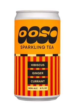 Ooso: Ooso-8oz-2024-SparklingTea-HibiscusGingerCurrant-Front