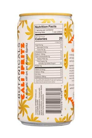 Optimist Botanicals: OptimistBotanicals-8oz-2024-CaliSpritz-Facts