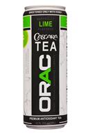 Orac: Orac-12oz-CascaraTea-Lime-Front