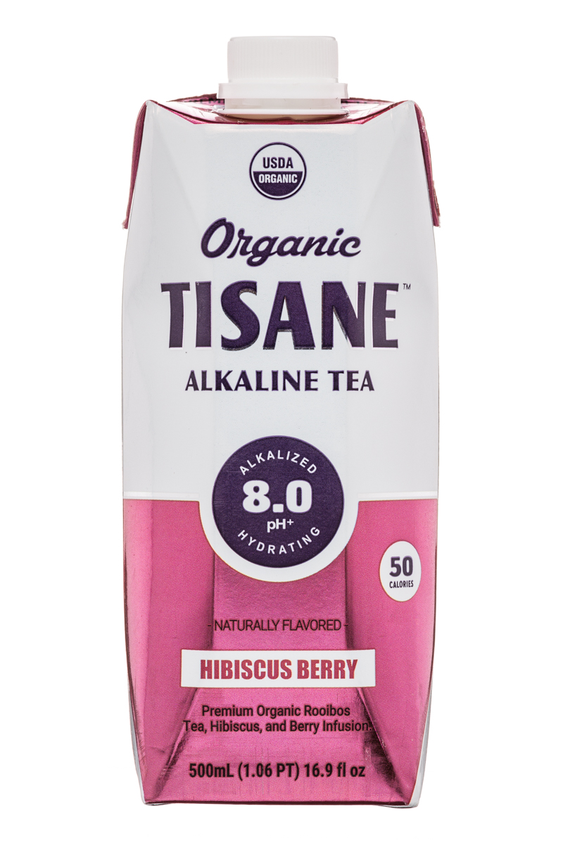 Organic Tisane: Tisane-AlkalineTea-17oz-HibiscusBerry-Front