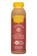 Origin Almond: OriginAlmond-12oz-CPShake-CitrusChaiSpiceComfortBrew-Front