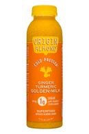 Origin Almond: OriginAlmond-12oz-CPShake-GingerTurmericGoldMilk-Front