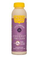 Origin Almond: OriginAlmond-12oz-CPShake-ThaiCoconutPinaColada-Front