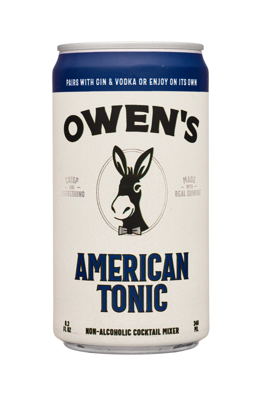 Owen's Craft Mixers: Owens-8oz-2023-NonAlcMix-AmericanTonic-Front