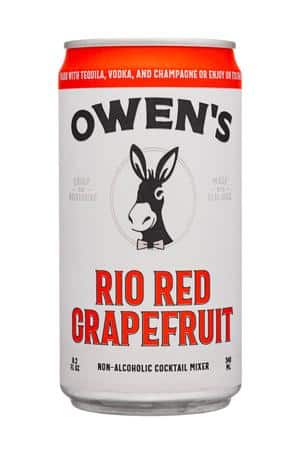 Owen's Craft Mixers: Owens-8oz-2024-RioRedGrapefruit-Front