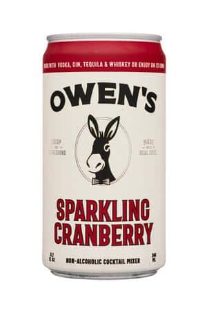 Owen's Craft Mixers: Owens-8oz-2023-NonAlcMix-SparklingCran-Front