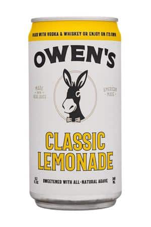 Owen's Craft Mixers: Owens-8oz-2024-ClassicLemonade-Front