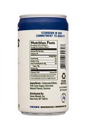 Owen's Craft Mixers: Owens-8oz-2023-NonAlcMix-AmericanTonic-Facts