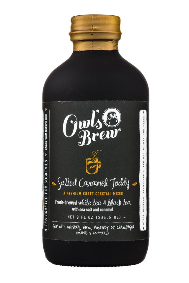 Owl's Brew: OwlsBrew-8oz-CocktailMixer-SaltedCaramelToddy-Front