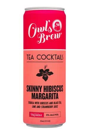 Owl's Brew: OwlsBrew-12oz-2023-TeaCocktail-SkinnyHibiscusMarg