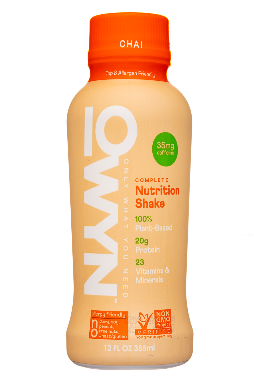 OWYN: Only What You Need: OWYN-12oz-2021-NutritionShake-Chai-Front