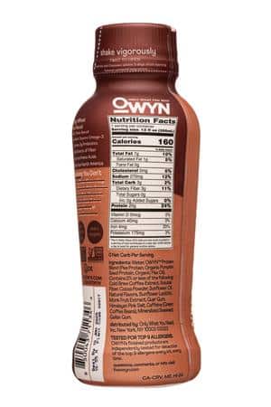 OWYN: Only What You Need: OWYN-12oz-2023-DoubleShot-MochaLatte-Facts
