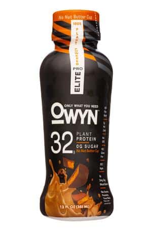 OWYN: Only What You Need: OWYN-12oz-2023-32gProtein-Elite-NoNutButterCup-Front