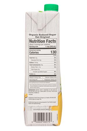 Pacific: PacificFoods-32oz-2020-Oatmilk-Original-Facts
