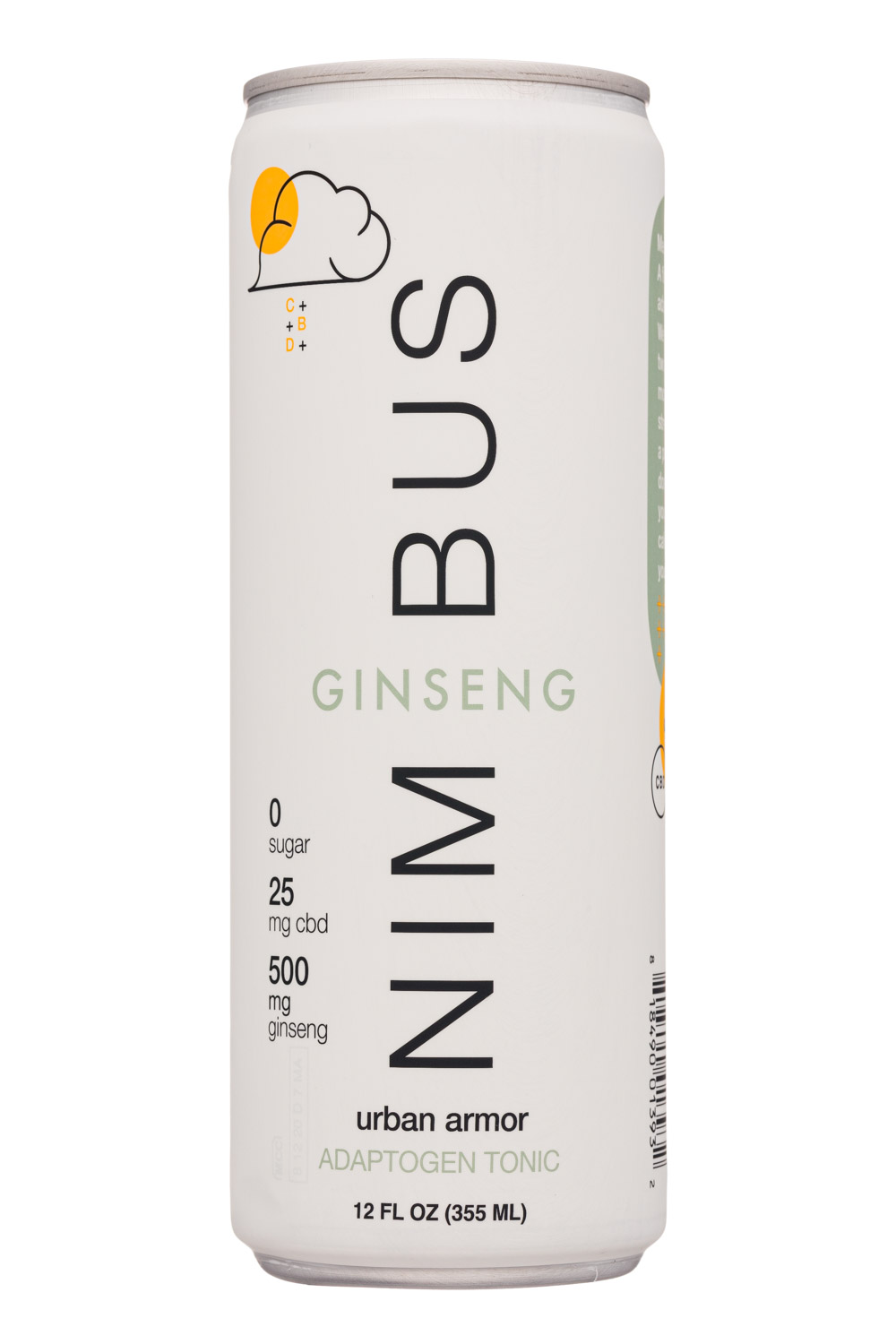 Panax CBD: NimBus-12oz-2020-UrbanArmor-Ginseng-Front