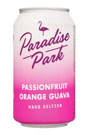 Paradise Park: ParadisePark-12oz-2021-HardSeltz-PassionOrangeGuava