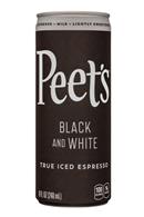 Peet's Coffee: Peets-8oz-IcedEspresso-BlackAndWhite-Front