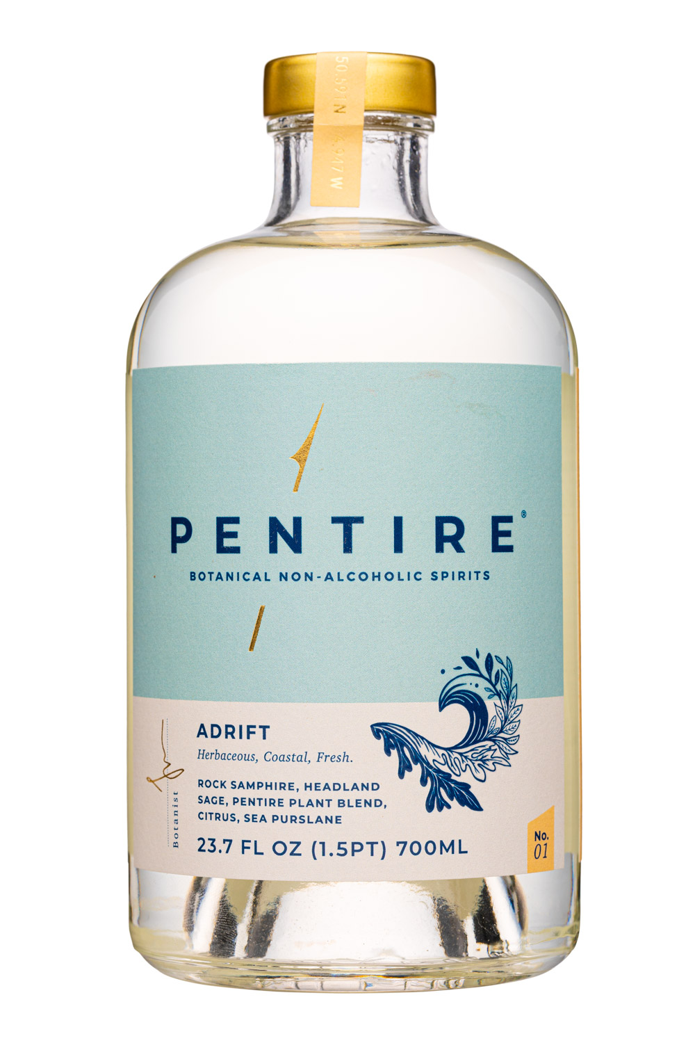 Pentire Distillery: Pentire-700ml-2023-Spirit-Adrift-Front