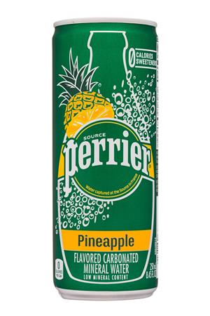 Perrier: Perrier-12oz-2020-SparklingMineralWater-Pineapple-Front