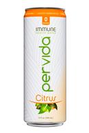 Pervida: Pervida-ImmuneHealthWater-12oz-Citrus-Front