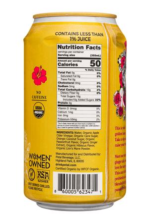 Petal: Petal-12oz-2023-GingerAle-PassionfruitHibiscus-Facts