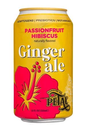 Petal: Petal-12oz-2023-GingerAle-PassionfruitHibiscus-Front