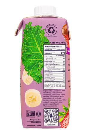 Phyll: Phyll-11oz-2022-FruitGreenSmoothie-Choc-Facts