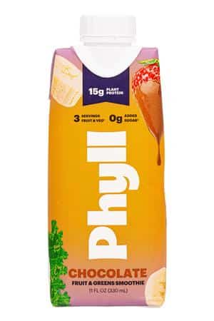 Phyll: Phyll-11oz-2022-FruitGreenSmoothie-Choc-Front