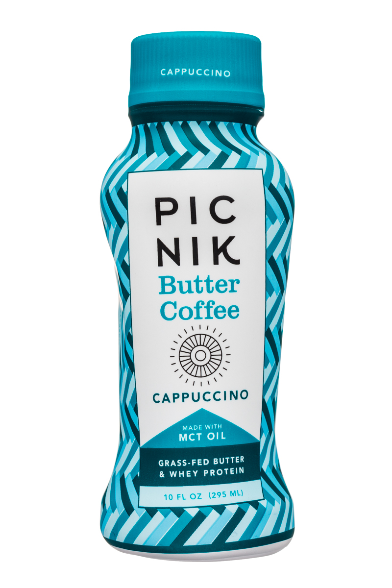 Picnik Butter Coffee: Picnik-10oz-ButterCoffee-Cappuccino-Front