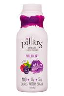 Pillars Drinkable Greek Yogurt: Pillars-12oz-RTDGreekYogurt-MixedBerry-Front