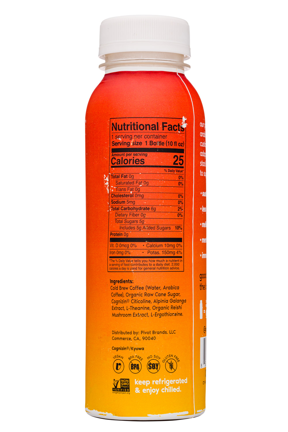 pivot coldbrew: Pivot-10oz-2021-ColdBrew-PerfectlySweet-Facts