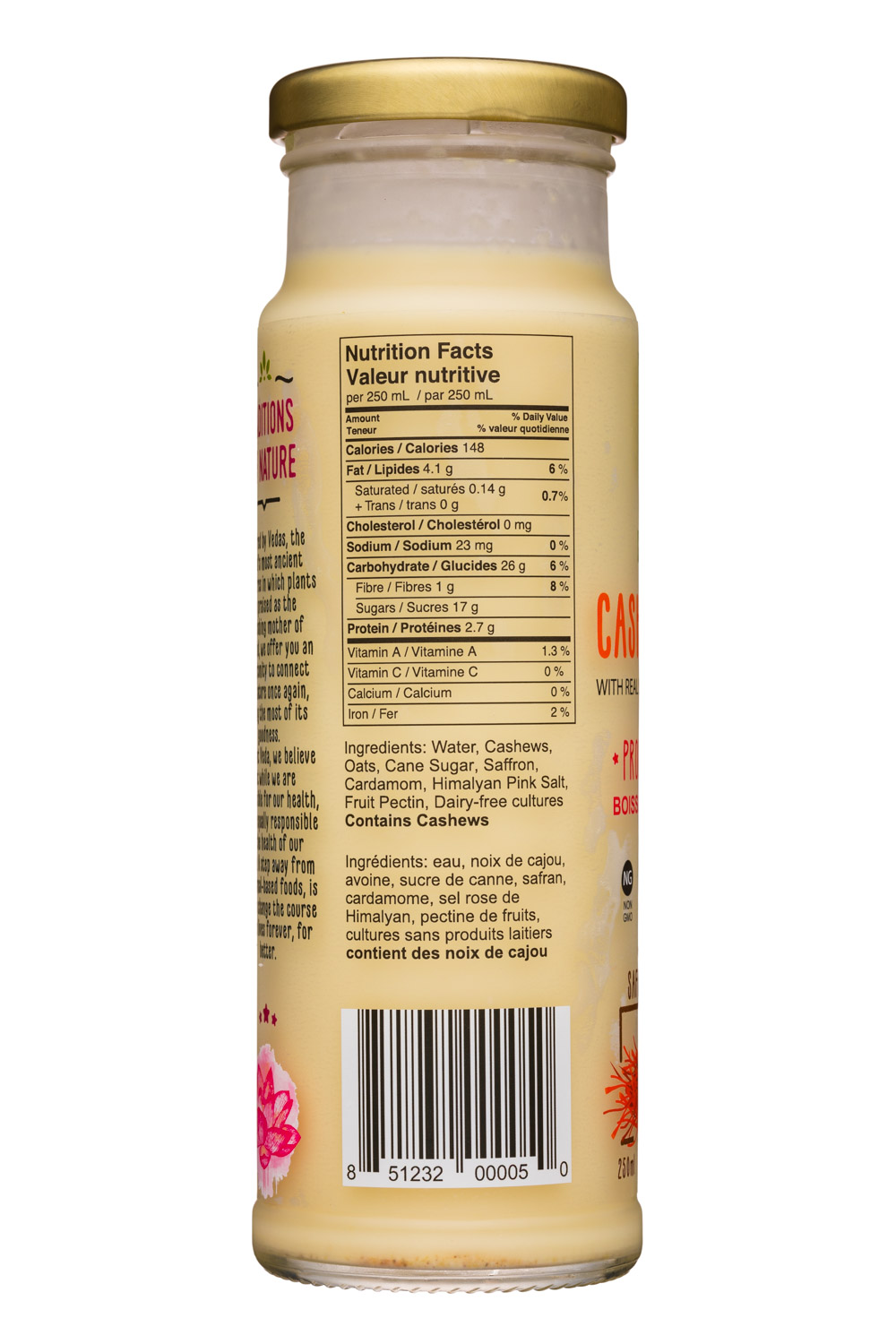 Plant Veda: PlantVeda-250ml-CashewLassi-SaffronCardamom-Facts